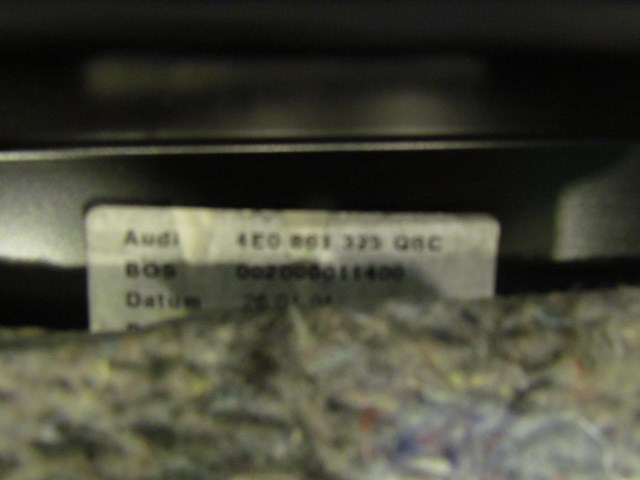 2004 Audi A8L RR Parcel Shelf w/Electric Shade 4E0 861 325