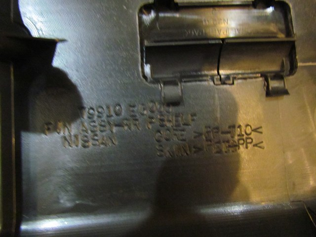 2006 Infiniti M35 Rear Parcel Shelf w/Speaker Cover 79910 EG000