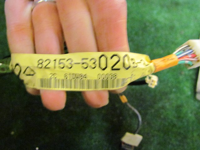 2002 Lexus IS300 Rear RH Passenger Door WIring 82153 53020