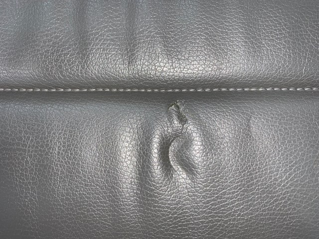 2005 Audi Allroad Rear LH Driver Leather Seat Back Grey/Black OEM