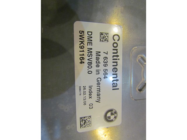 2013 BMW 128i Convertible ECU 7639564 5WK91164