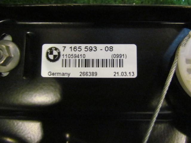 2013 BMW 128i LH Quarter Window Motor & Regulator