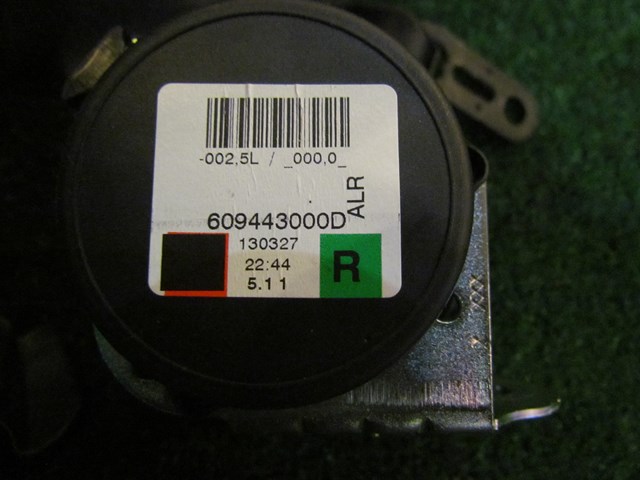 2013 BMW 128i Convertible Rear RH Seat Belt