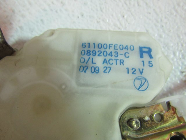 2003 Subaru Impreza WRX RH Passenger Rear Door Lock Actuator 61100FE040