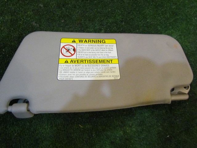 2003 Subaru Impreza RH Passenger Sun Visor