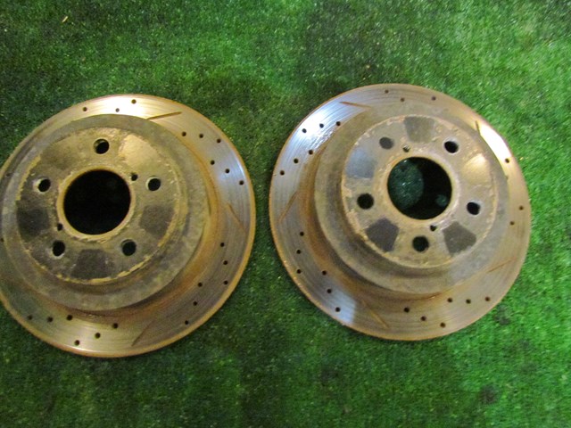 2003 Subaru Impreza WRX Rear Drilled & Slotted Brake Rotors