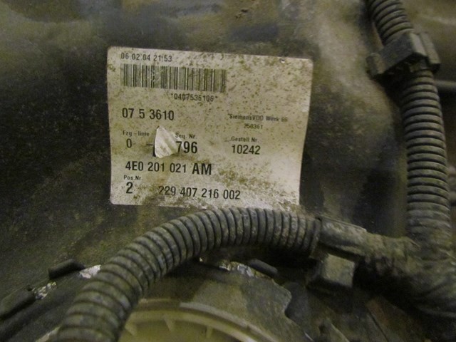 2004 Audi A8L D3 Gas Tank w/Fuel Pumps 4E0 201 021