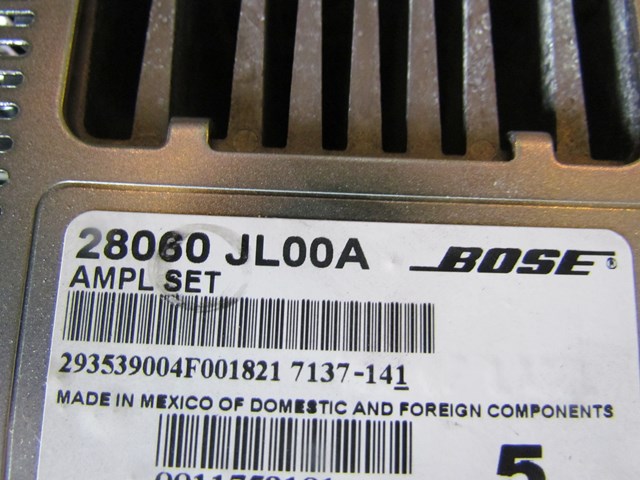 2008 Infiniti G37 Coupe Bose Amplifier 28060JL00A