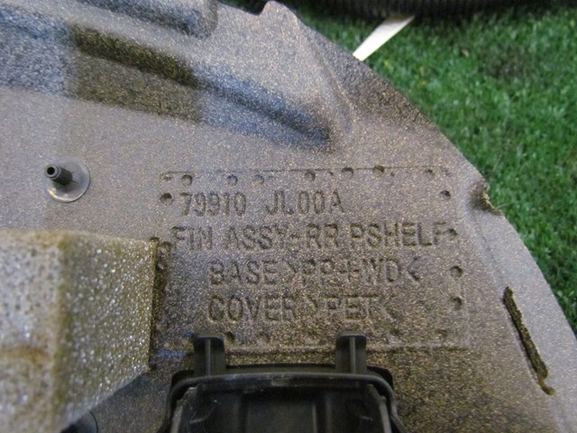 2008 Infiniti G37 Coupe Rear Parcel Shelf 79910 JL00A