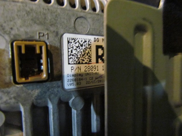 2012 Infiniti M37 Navigation Display Screen 28091 1JA0E