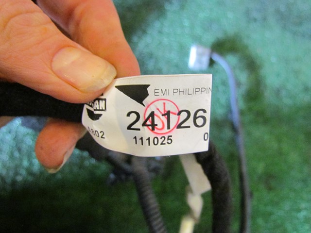 2012 Infiniti M37x Rear RH Passenger Door Wiring 241261MA1A