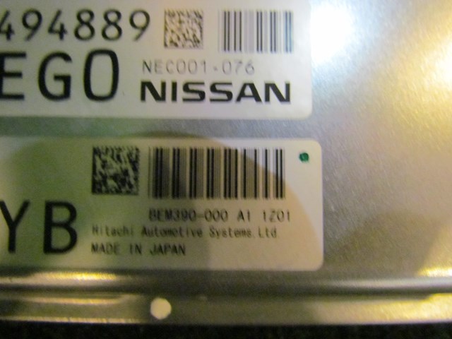 2012 Infiniti M37x ECU BEM900-000 A1