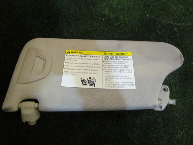2012 Infiniti M37x RH Passenger Sun Visor