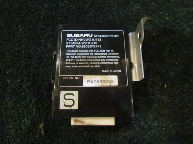 2005 Subaru Impreza Wagon Keyless Entry Module 88035FE141