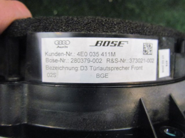 2008 Audi A8L Front LH Driver Door Speaker 4E0035411