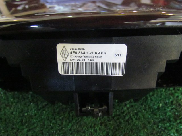 2008 Audi A8L Rear Center Console Storage Cubby 4E0864131