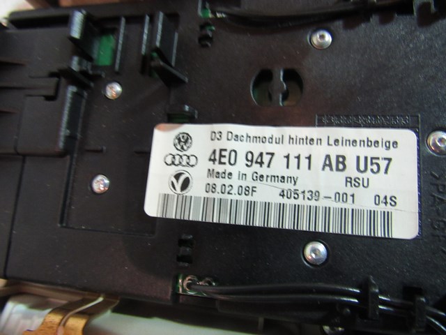2008 Audi A8L Rear Dome Light 4E0 947 111