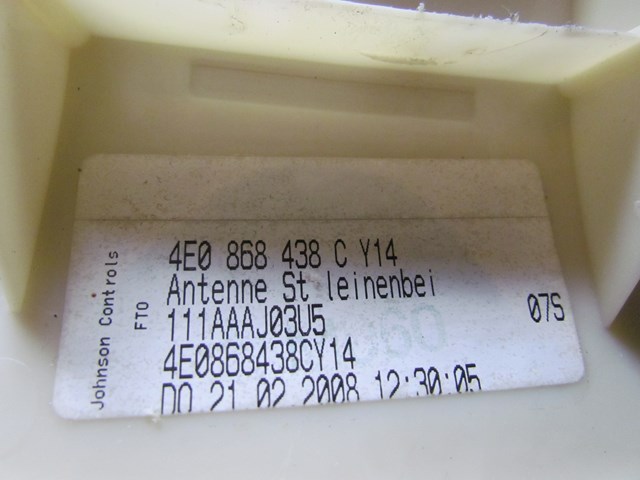 2008 Audi A8L Rear Roof Trim Panel 4E0 868 438 C