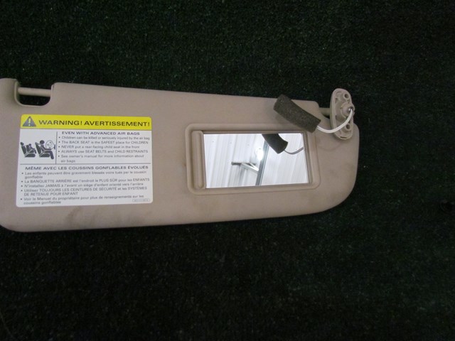 2008 Audi A8L RH Passenger Sun Visor Sunvisor