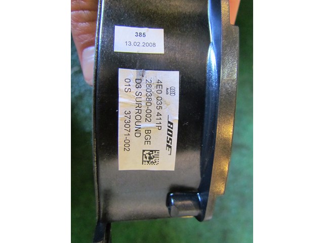 2008 Audi A8L Rear Deck Speaker 4E0 035 411P