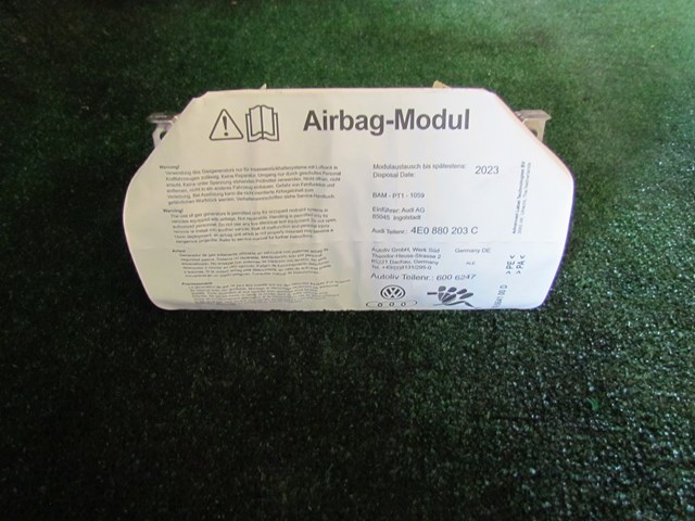 2008 Audi A8L RH Passenger Dash Air Bag 4E0 880 203 C