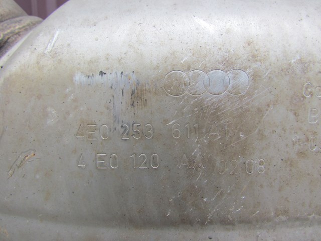 2008 Audi A8L D3 Exhaust Assembly Resonator & Mufflers