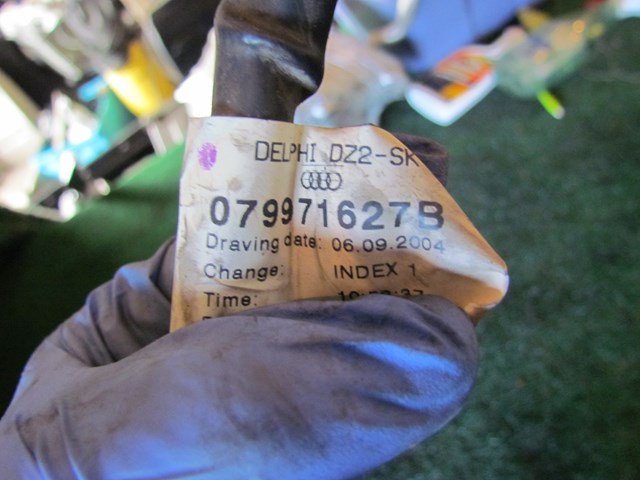 2008 Audi A8L D3 RH Passenger Fuel Injector Harness 079971627B