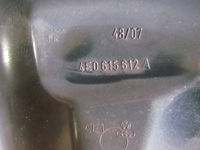 2008 Audi A8L D3 Rear RH Passenger Dust Shield 4E0615612A