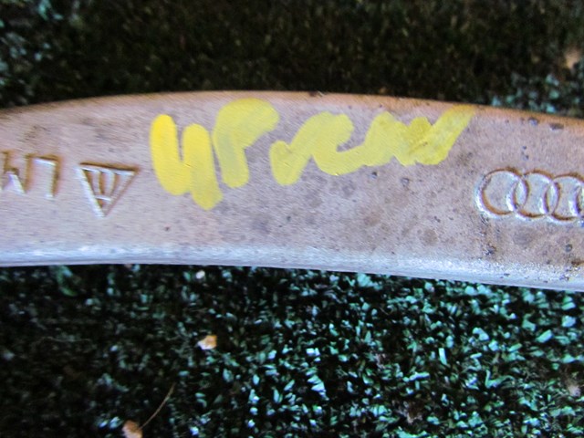 2008 Audi A8L D3 Front LH Driver Upper Control Arm Rearward