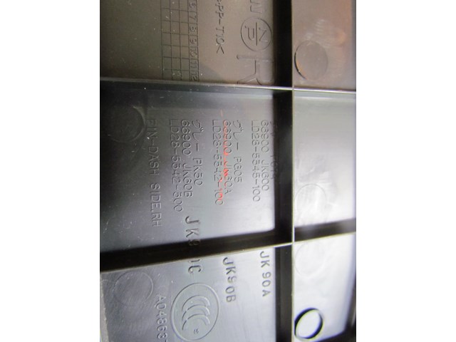 2009 Infiniti G37 Sedan Front RH Lower Kick Panel 66900 JK600