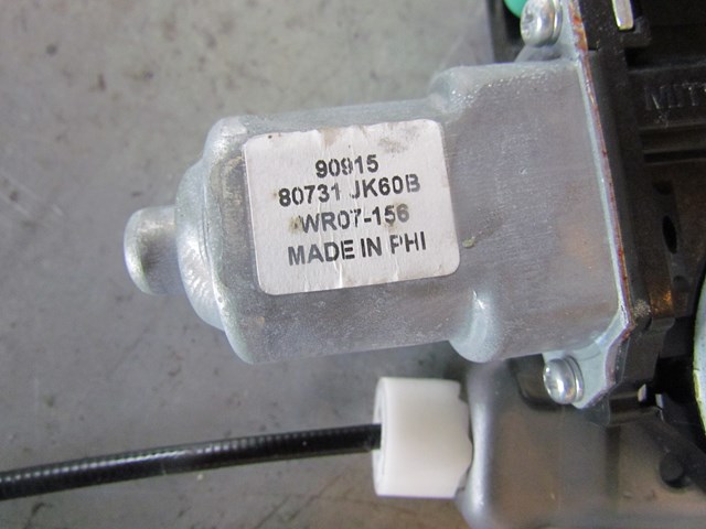 2009 Infiniti G37 Sedan Rear LH Window Motor & Regulator