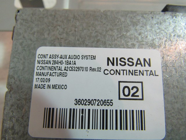 2009 Infiniti G37 Sedan Coupe Audio Control Module 284H0 BA1A