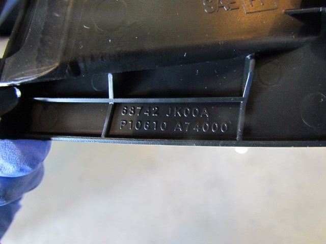 2009 Infiniti G37x Sedan RH Dash Defrost Vent 68742 JK00A