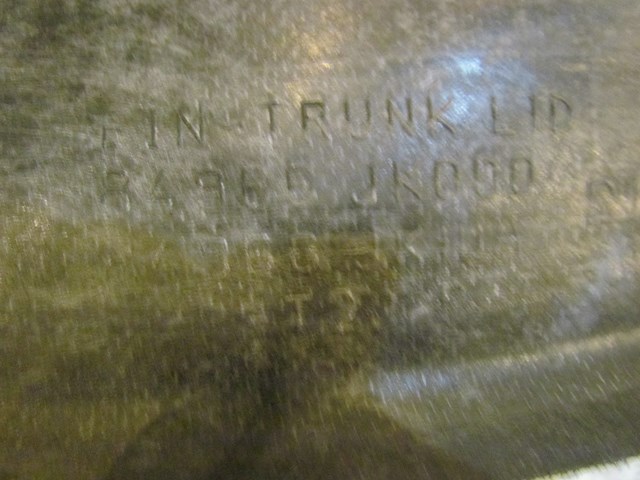 2009 Infiniti G37x Sedan Trunk Carpet Moulding 84966 JK000