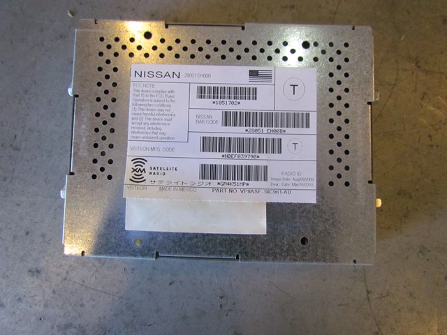 08 09 10  Infiniti G37 XM Radio Satellite Receiver Module 28051 EH00B