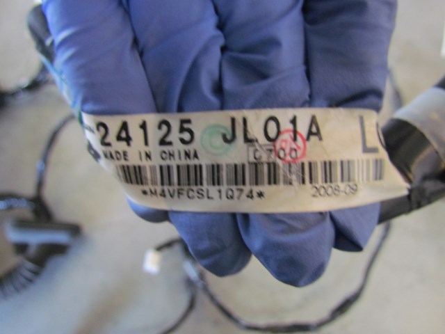 2009 Infiniti G37 Coupe LH Driver Door Wiring 24125 JL01A