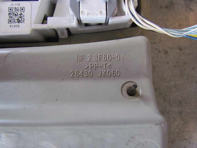 2009 Infiniti G37 Coupe Dome LIght 26430 JK060