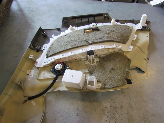 2009 Infiniti G37 Coupe Rear LH Quarter Trim Panel 76923JL00A