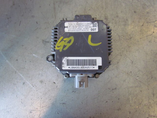 2009 Infiniti G37 Coupe LH Driver Headlight Ballast