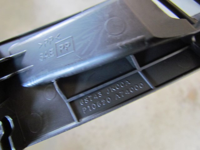 2011 Infiniti G25x LH Driver Dash Defrost Vent 68743 JK00A