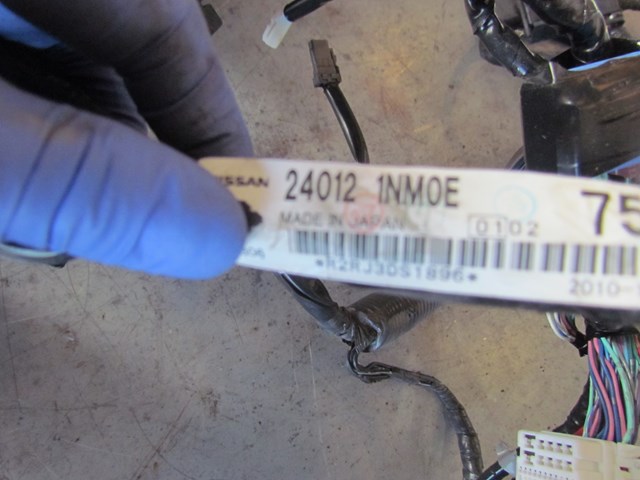 2011 Infiniti G25x Engine Bay Wiring 240121NM0E-PARTS ONLY