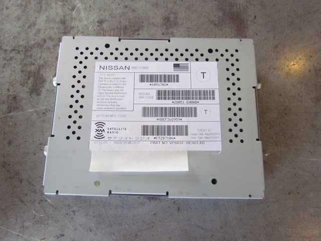 2011 Infiniti G25x Sedan XM Radio Receiver Module 28051 EH00B