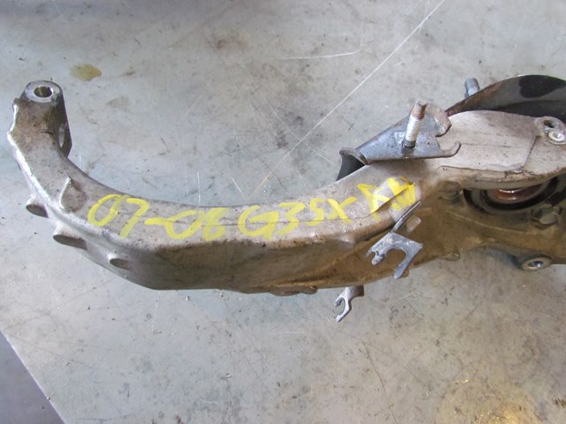 2007 Infiniti G25x Sedan Front Passenger RH Spindle