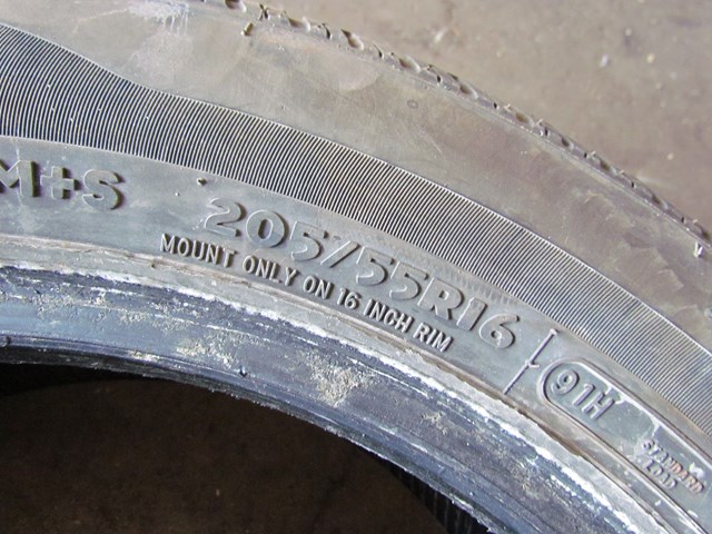2-Mastercraft Strategy Tires-205/55R16 with 7/32nds Tread