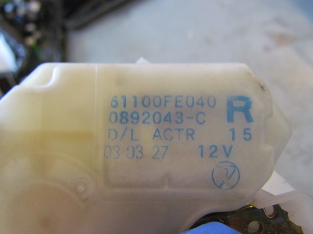 2004 Subaru Impreza Rear RH Door Lock Actuator 61100FE040