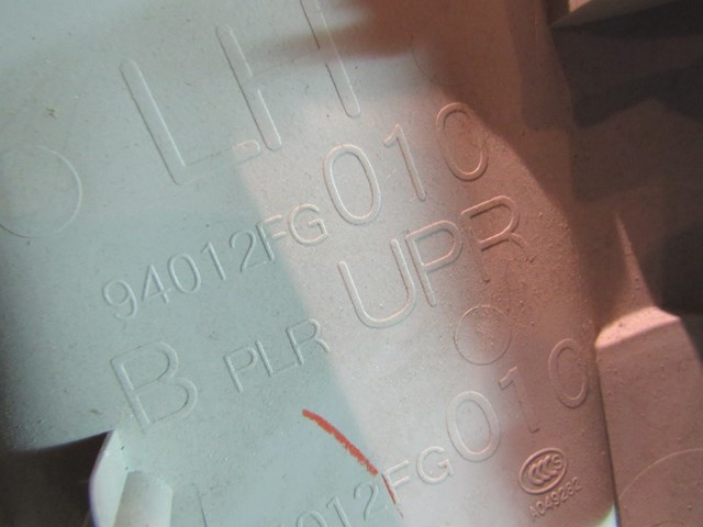 2010 Subaru WRX LH Driver Upper B Pillar Trim 94012FG010