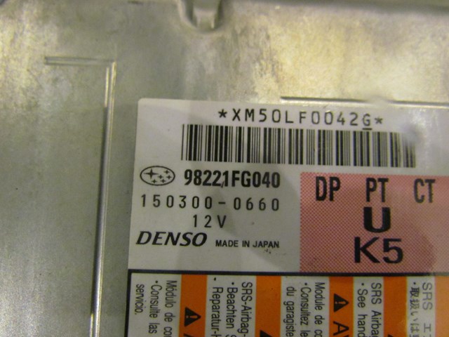 2010 Subaru WRX Hatchback  Bag Module Bag Computer 98221FG040