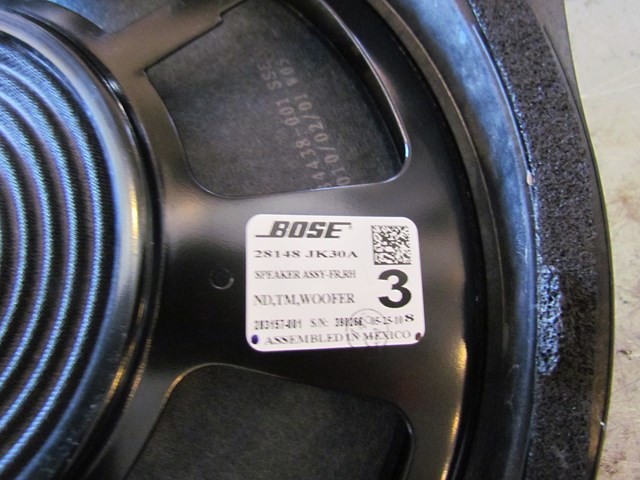 2010 Infiniti G37 Sedan Front RH Passenger Door Speaker 