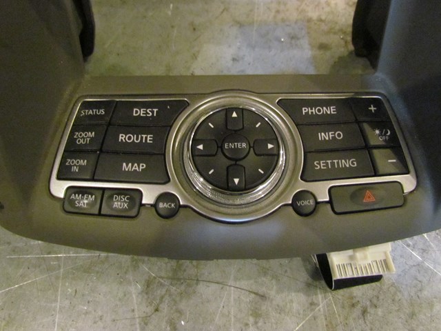 2010 Infiniti G37x Sedan Navigation Controls w/Trim 28395 1UF1A