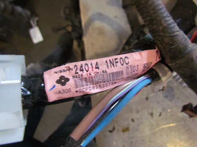 2010 Infiniti G37x Sedan LH Body Wire Harness 24014 1NF0C